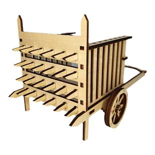 古代小发明守城武器塞门刀车拼装拼图成人模型玩具学生手工作业