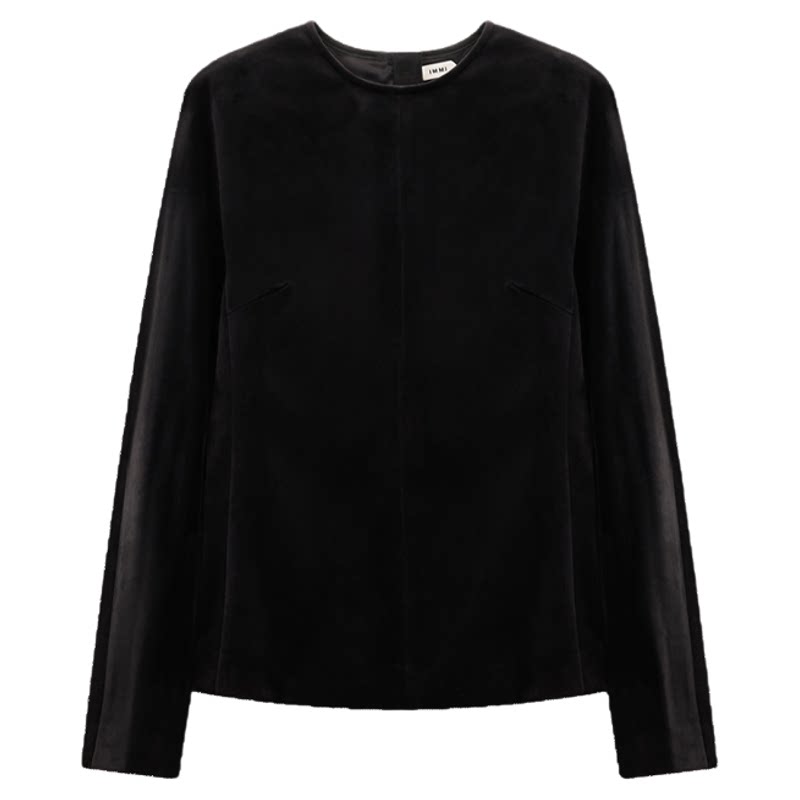 【现货】设计师品牌IMMI 26PS平绒圆领修身长袖上衣MWEFWWTP0707X