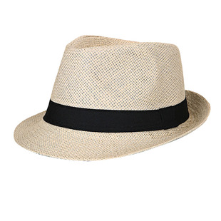 老人帽子男爷爷夏天爸爸爵士礼帽大号老头休闲百搭透气遮阳凉草帽