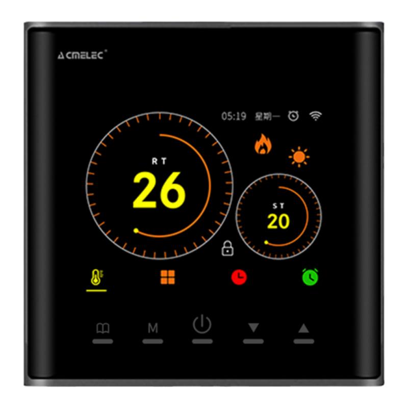 acmelec电水地暖热温控器控制器开关智能TFT彩屏面板Wi-Fi远程app