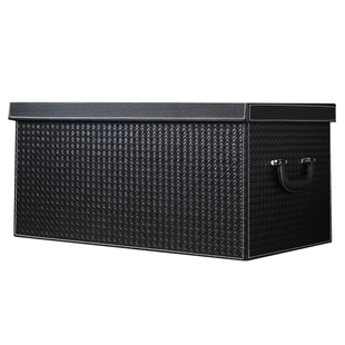 高级汽车后备箱收纳盒车载储物箱后背整理奔驰奥迪车用女生大容量