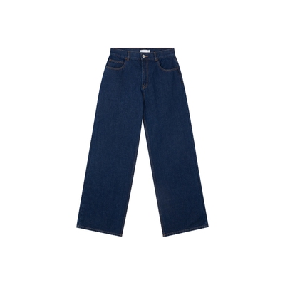 Oneup直筒复古蓝牛仔裤