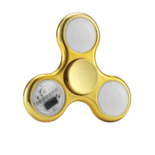 七彩灯光指尖陀螺儿童学生发光手指陀螺男孩女孩减压夜光带灯玩具