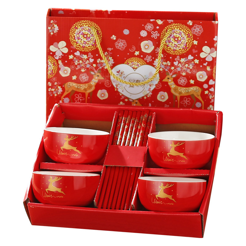 新年活动实用套装定制礼品碗