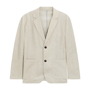 Mind Bridge【亚麻】2026年春季意式休闲西装男士老钱风商务西服