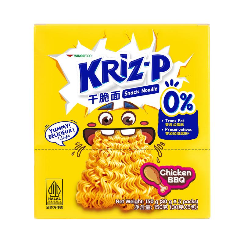 KRiZ-P嘎滋派小鸡面干脆面烧烤味印尼进口方便面独立包装便携小包