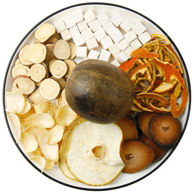 橘红罗汉果清润茶正品旗舰店甘草陈皮茯苓清痰饮雪梨百合止肺亥茶