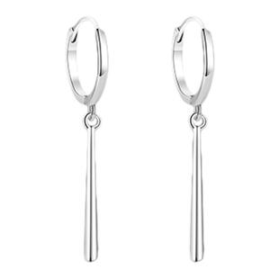 999纯银耳环女索隆同款简约耳坠耳圈2026年新款潮养耳洞气质耳饰