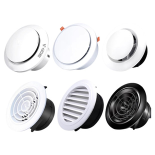 新风出风口风帽排风口风罩圆形换气通风口网罩百叶换气扇罩管道