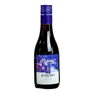 百伯利蓝莓酒晚安小酒女士红酒11度微醺女士果酒甜酒187ml礼盒装