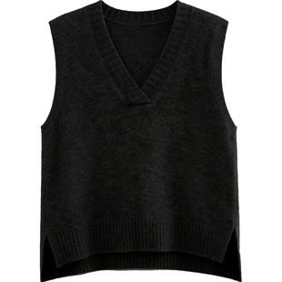 针织马甲女v领毛衣毛背心外穿秋季2025年新款时尚叠穿外搭小坎肩