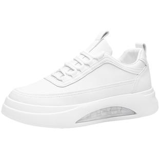 男鞋夏季透气2026新款百搭男款运动小白气垫板鞋休闲皮鞋增高潮鞋