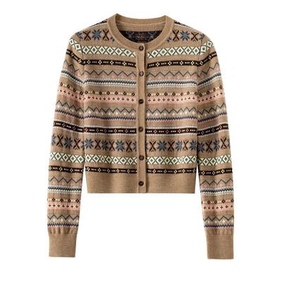 BANANACICI费尔岛毛针织开衫