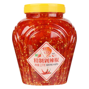 坛坛乡剁辣椒蒸鱼头2.3kg 湖南特产辣椒酱商用精制剁椒鱼头专用酱