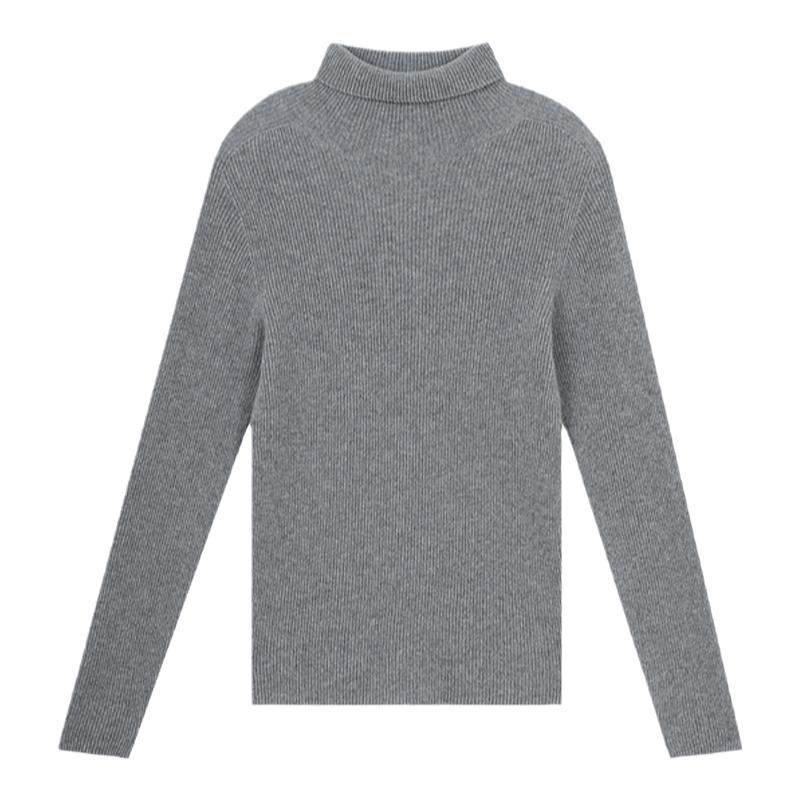 海尔曼斯26支2股羊绒针织衫半高领保暖气质内搭修身通勤D4967B41