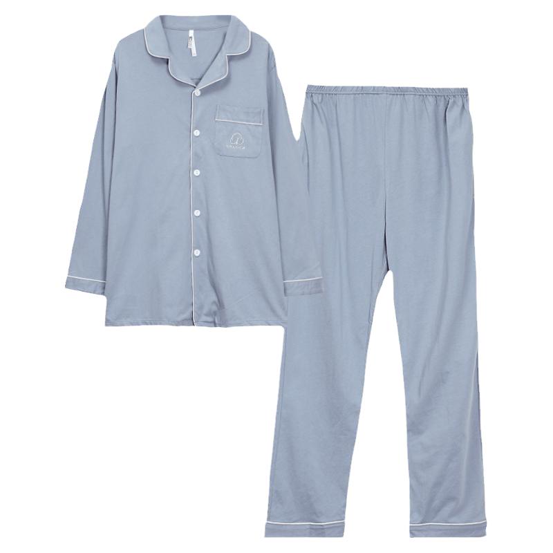 正品红豆100%纯棉居家服睡衣男女