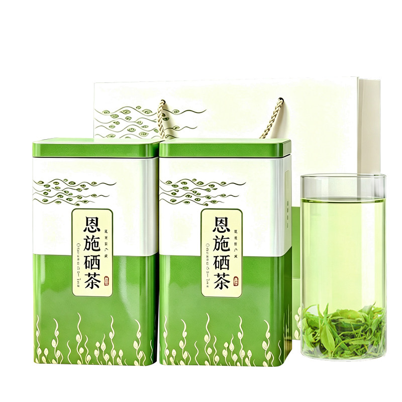 恩施硒茶炒青绿茶500g罐装