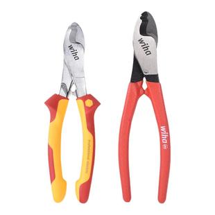 德国wiha威汉电缆钳进口手动电工断线钳电线剪线钳小号绝缘剥线钳