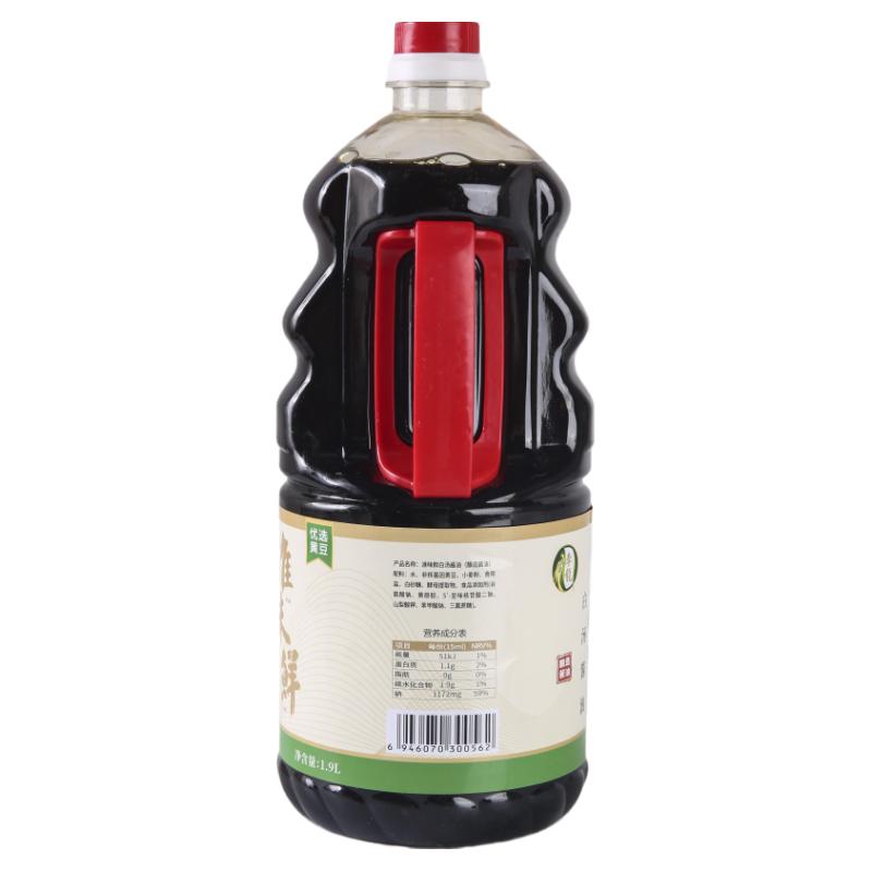 李龙牌白汤淮味鲜1.9L生抽凉酱油