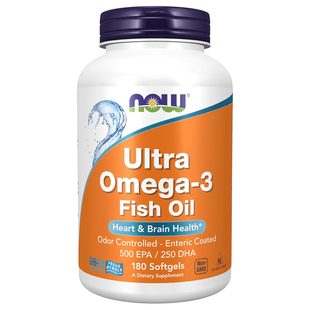 美国直邮NOW诺奥ultra精粹深海鱼油180粒omega3心脑血管健康02/29