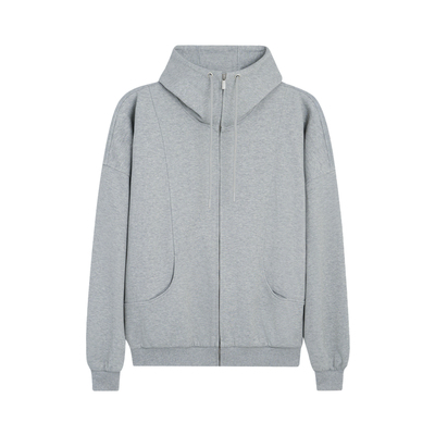 BODYDREAM高领口卫衣外套廓形拉链开衫蝙蝠袖针织夹克/运动套装