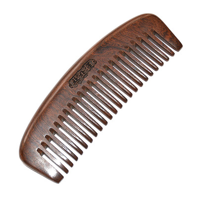 黑金檀木梳子檀木宽齿粗齿防脱发