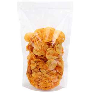 透明食品密封袋塑料袋零食干果特产干货礼品自立自封包装袋子定制