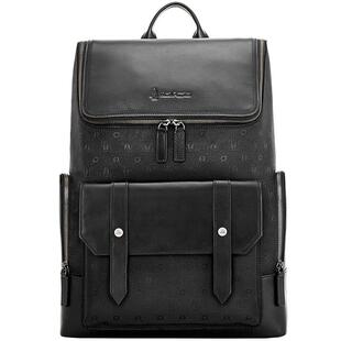 暇步士双肩包男新款潮流旅行背包男时尚大容量通勤商务电脑包男