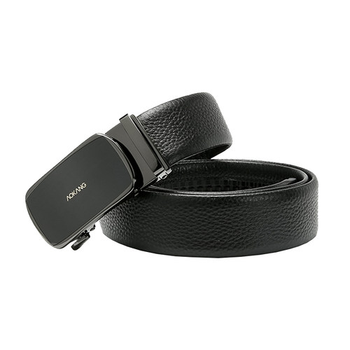 品牌正品奥康皮带男真皮自动扣腰带头层牛皮裤带高档大牌礼盒包装