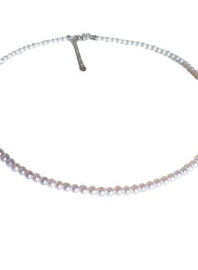 天然淡水AK珍珠925银扣近圆