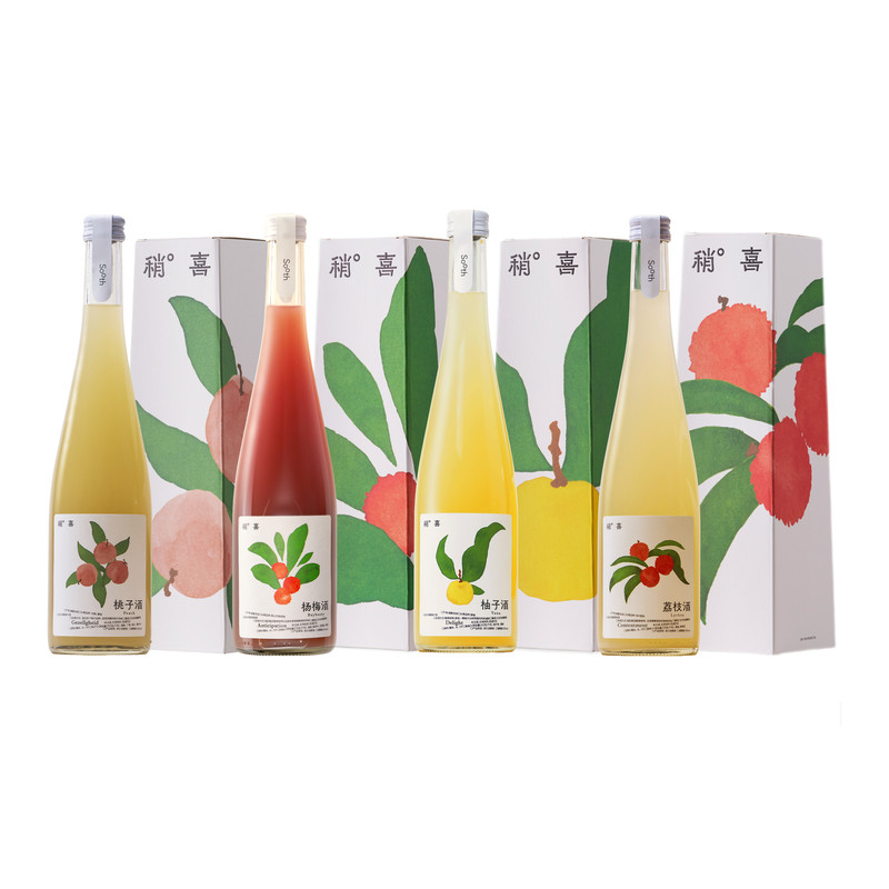 【双瓶装】稍喜升级版柚子酒荔枝杨梅酒
