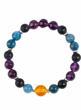 天然多宝水晶12十二生肖手链