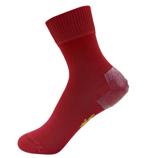 秋冬季红色防裂袜脚后跟干裂袜子硅胶足跟护脚跟开裂男女大红袜子