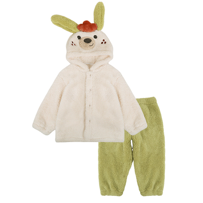 儿童睡衣秋冬款男童珊瑚绒家居服2025冬季新款男孩a类居家服加厚