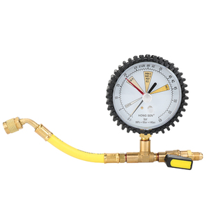 鸿森氮气保压检测表铜管打压保压检漏表空调冰箱氮气压力表试漏表