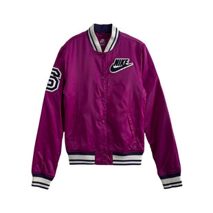 Nike耐克春秋款男女时尚潮百搭外套夹克厚棉服棒球帽衫395120-511