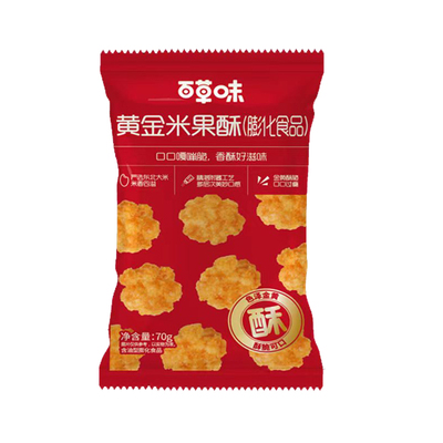 百草味黄金米果酥70g休闲小零食