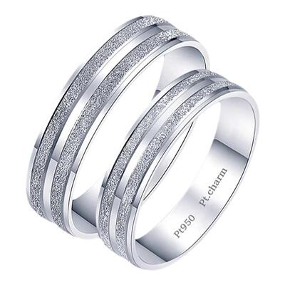 2024新款铂金对戒情侣送礼结婚