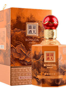 容大酱酒53度飞龙在天500ml+53度容大(10)253ml纯粮大曲酱香白酒