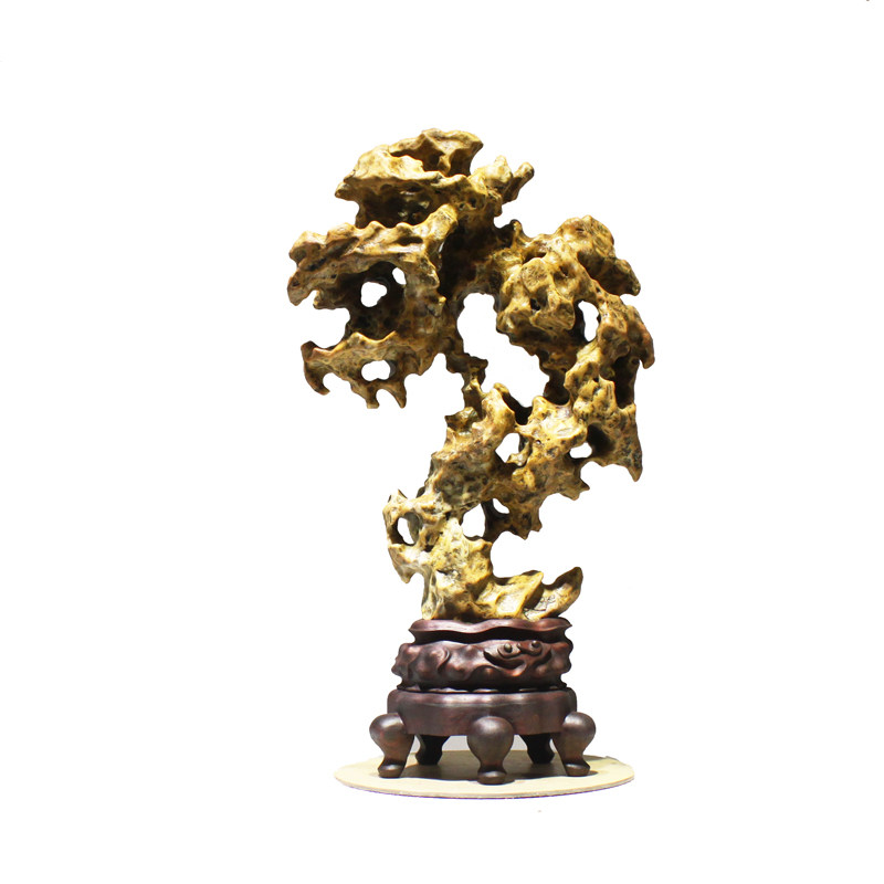太湖石摆件天然原石苏工底座