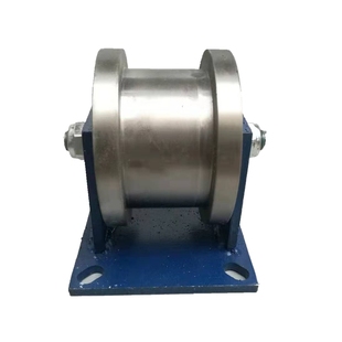 重型双边轨道轮方钢方管工字钢轻轨钢轨大门h 型滑轮槽轮铁轮滚轮