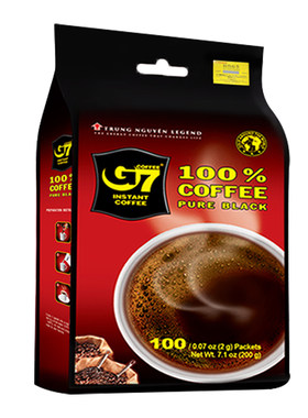 无添加蔗糖越南G7黑咖啡100杯