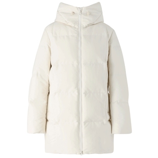 IIIVIVINIKO秋冬款微阔连帽H型中长款羽绒服女M349105038F