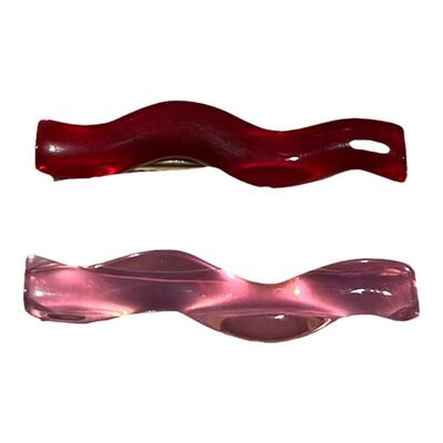 一字夹刘海夹复古透明波浪