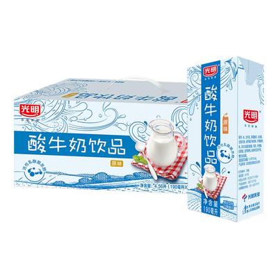 光明原味酸牛奶整箱190ml*24盒