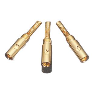 MPS线材产插头Shark系列黄铜镀金发烧音响音箱喇叭香蕉banana插头