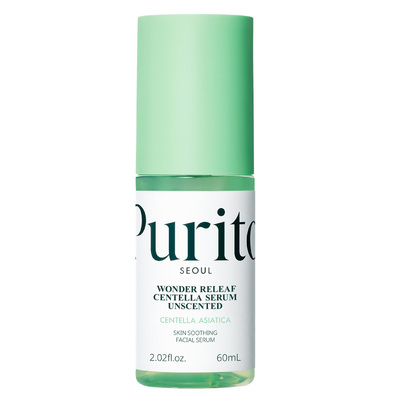 韩国PURITO Centella积雪草无香痘痘敏感肌舒缓脸部精华液60ml