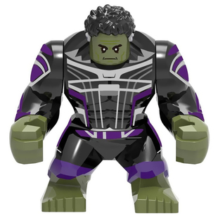 复仇者联盟终局之战绿巨人浩克无限宝石手套量子战衣拼装积木人仔