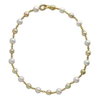 珍珠项链女真天然南洋金珠拼接爱迪生轻奢小众高级倪妮同新年礼物