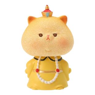 创意卡通喵喵万岁摆件萌宠猫咪车用车载摆件网红可爱桌面摆件装饰